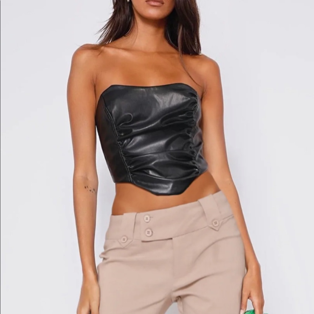 TigerMist Cici Corset Top in black. Size small, brand new.